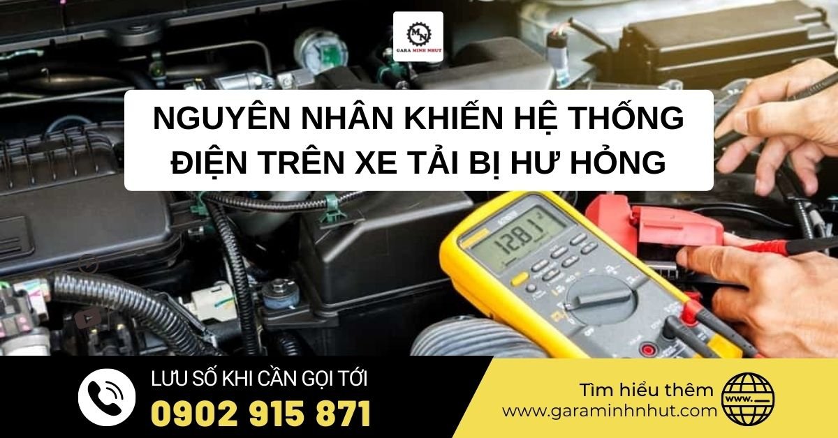 4 Lỗi phổ biến khiến hệ thống điện xe tải bị hư hỏng