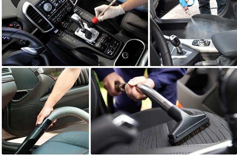 Vệ sinh nội thất xe sạch sẽ