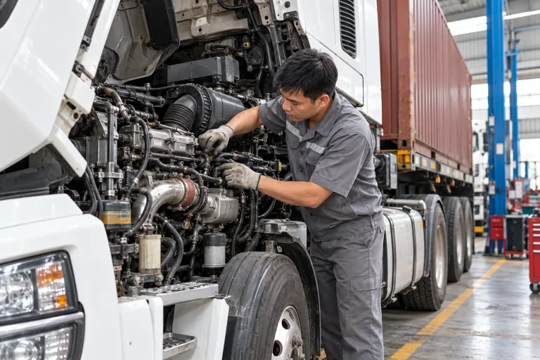 Sửa chữa xe tải, xe container và xe đầu kéo